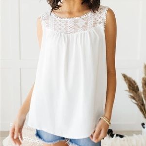 SOPHIE ORNATE SLEEVELESS TOP
